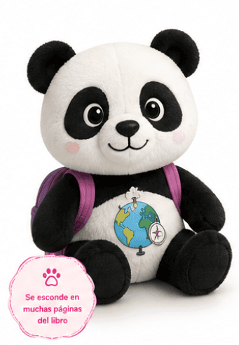 Actividades para viajar en coche por el mundo 1 Sr. Panda escondido en una página real del libro